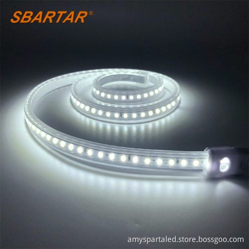 CB IECEE 220V LED Strip light 2835 5050 9W 1000lm 50M for home decoration in Middle East,Saudi Arabia